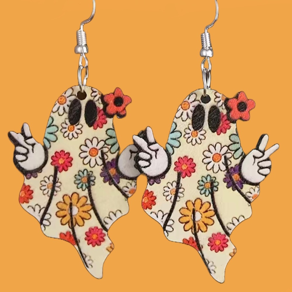 Groovy Ghost earrings - Picture 1 of 1